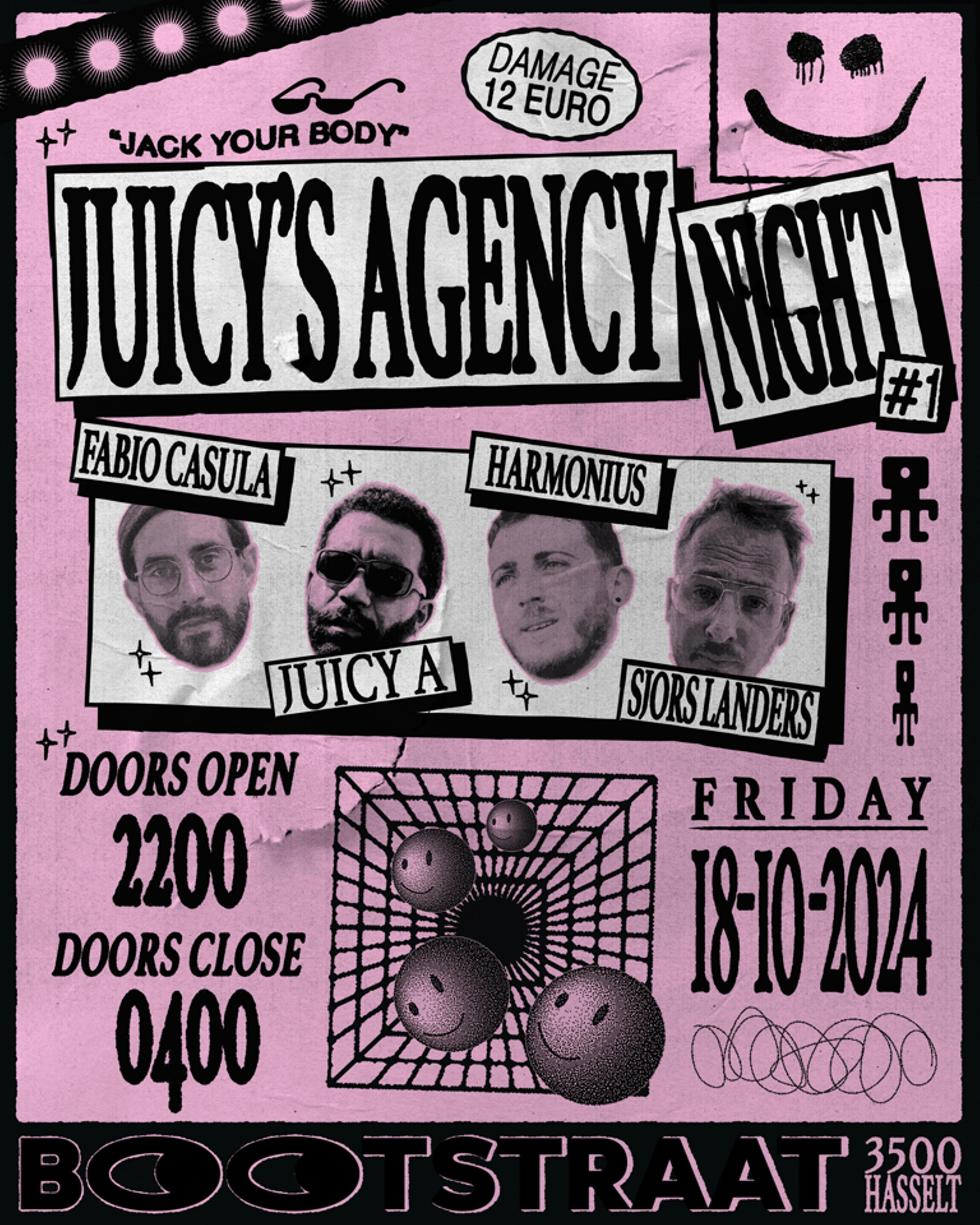 Afbeelding voor JUICY'S AGENCY NIGHT #1